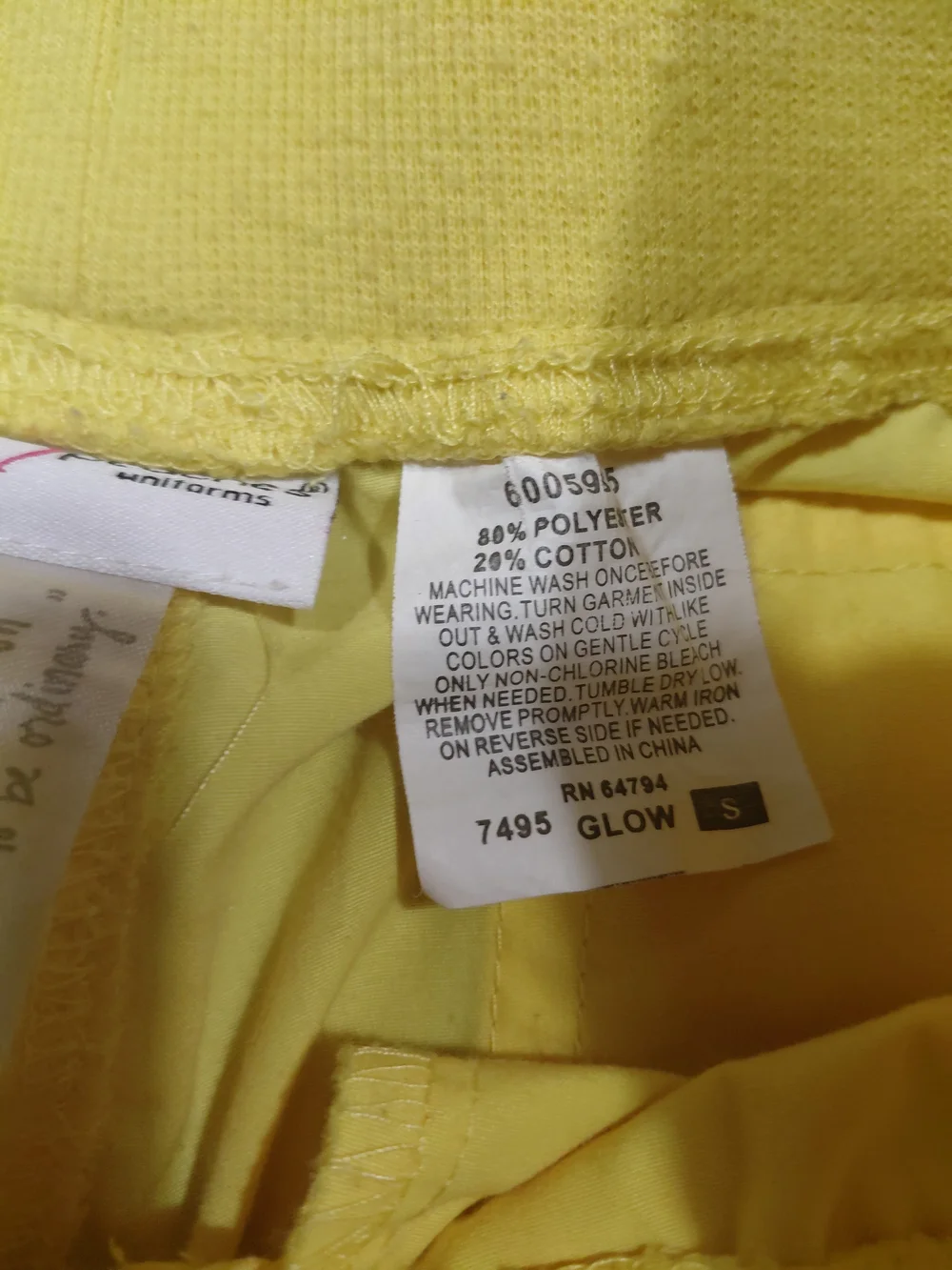 Peaches Uniforms Yellow Cargo Jogger Pants for Kids